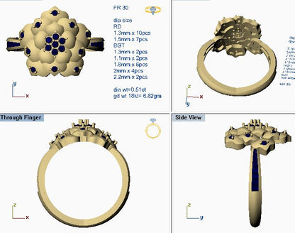 Premium Designer Ring db559