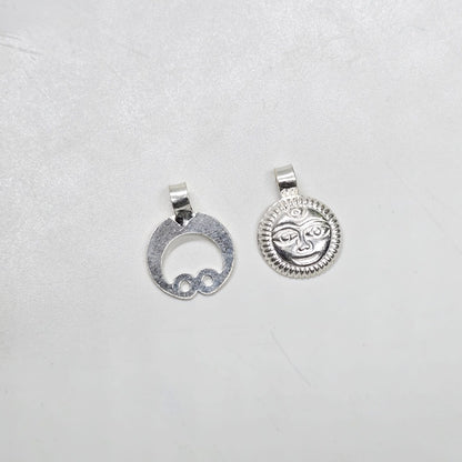 Handmade Silver Chand-Suraj Combo for baby