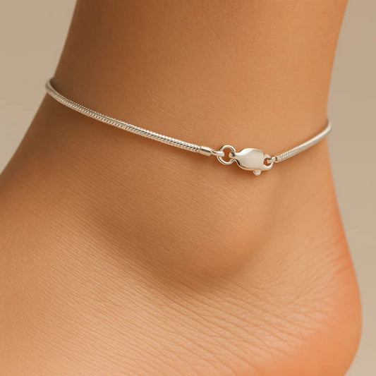 Handmade Light Weight Round Silver Payal for teen & women