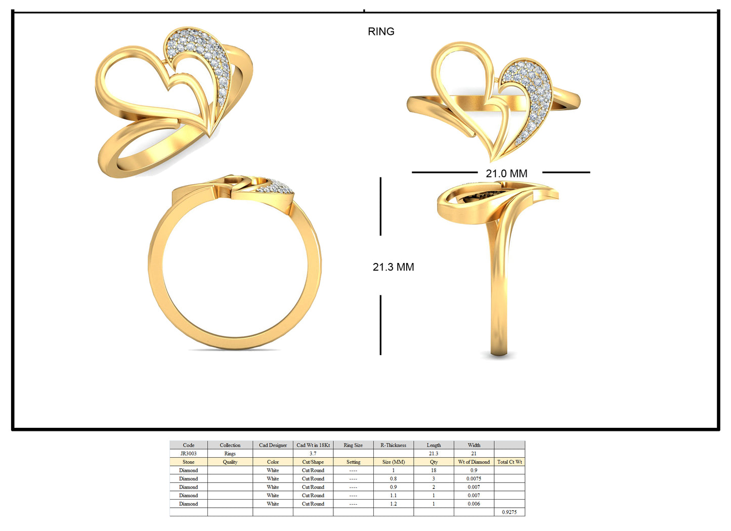 Premium Designer RIng db584