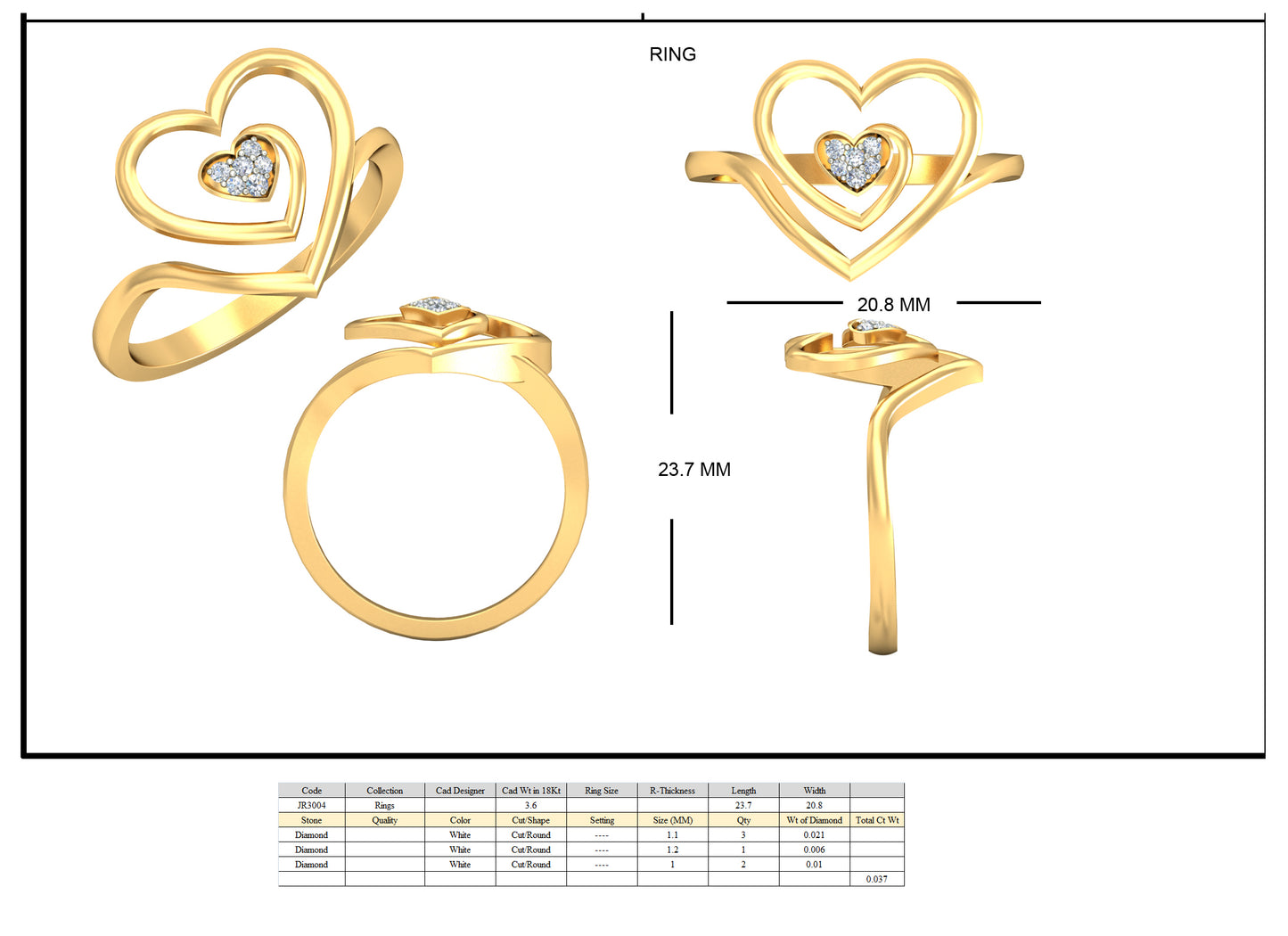 Premium Designer ring db585