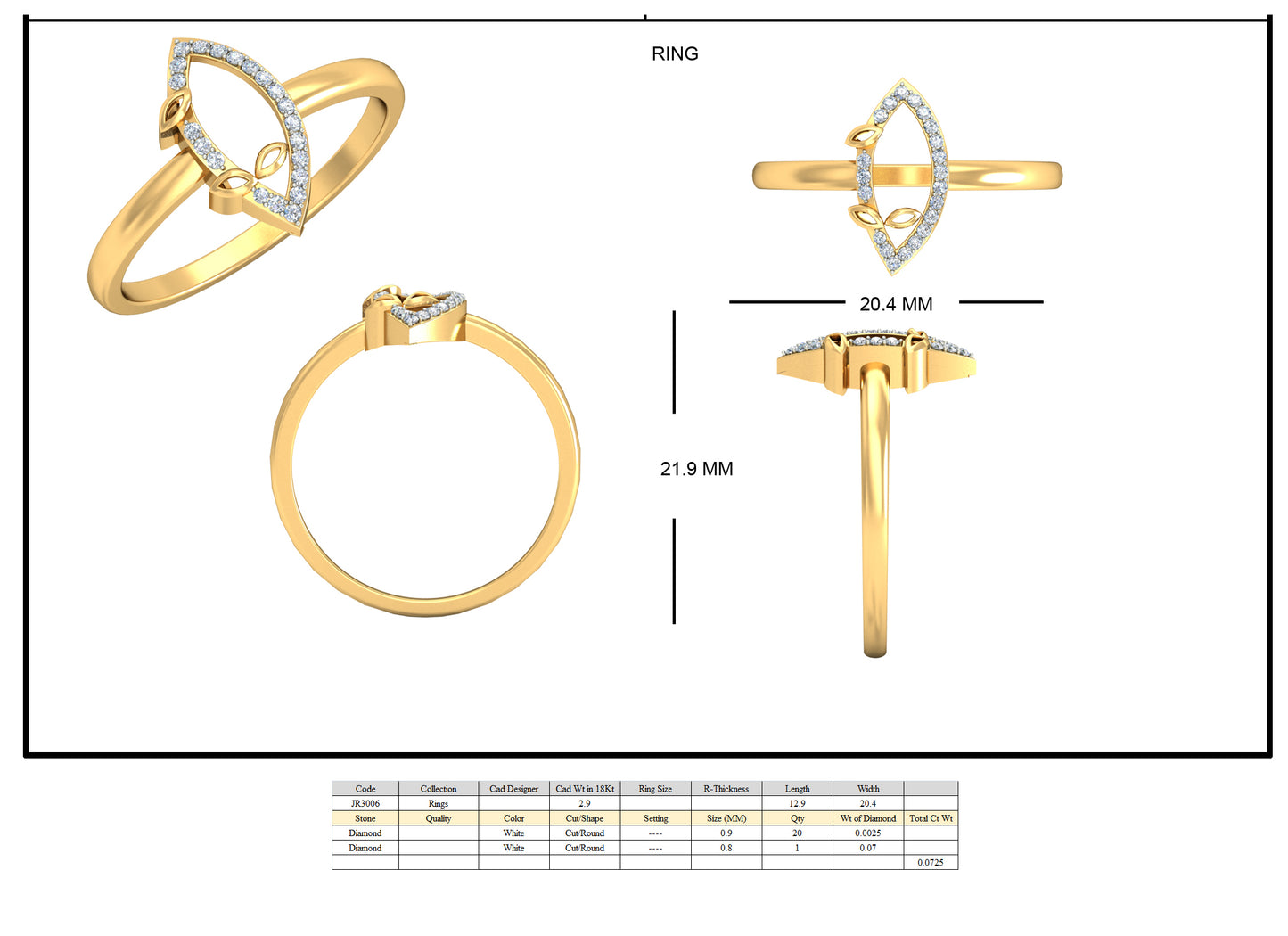 Premium Designer Ring db587