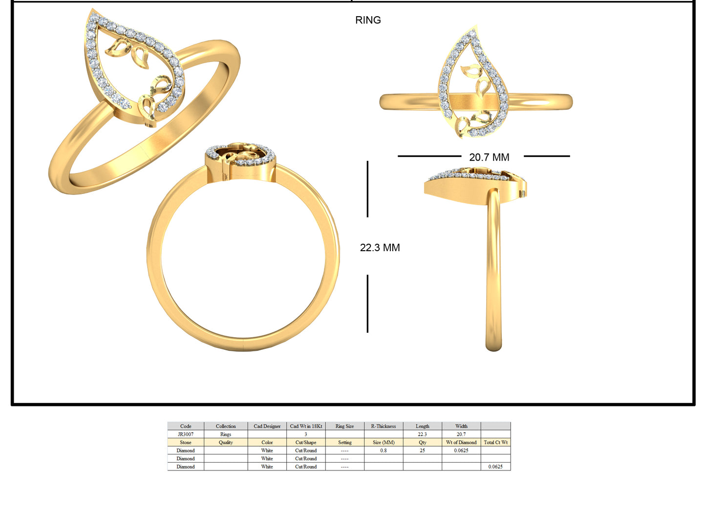 Premium Designer RIng sb588