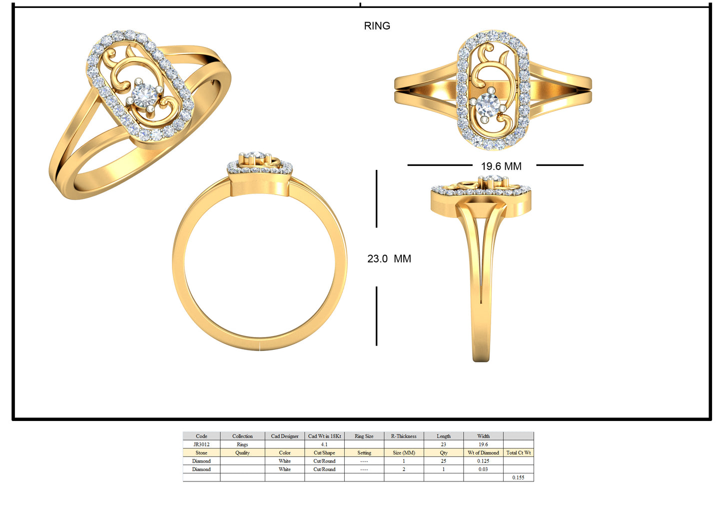 Premium Designer Ring db602