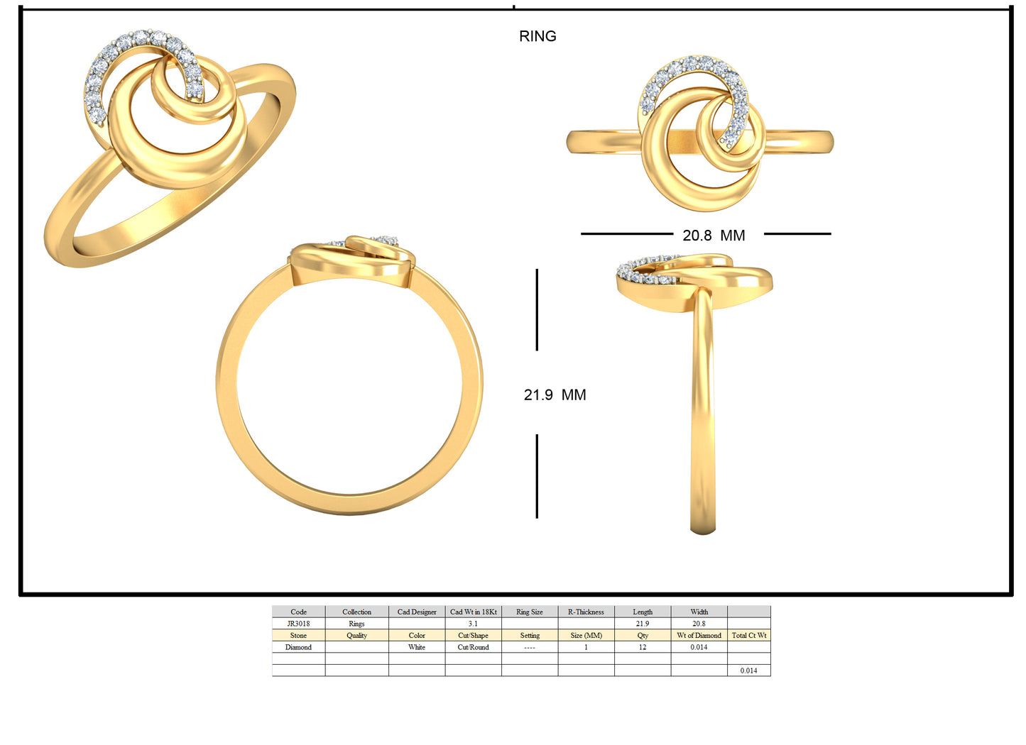 Premium Designer Ring db609