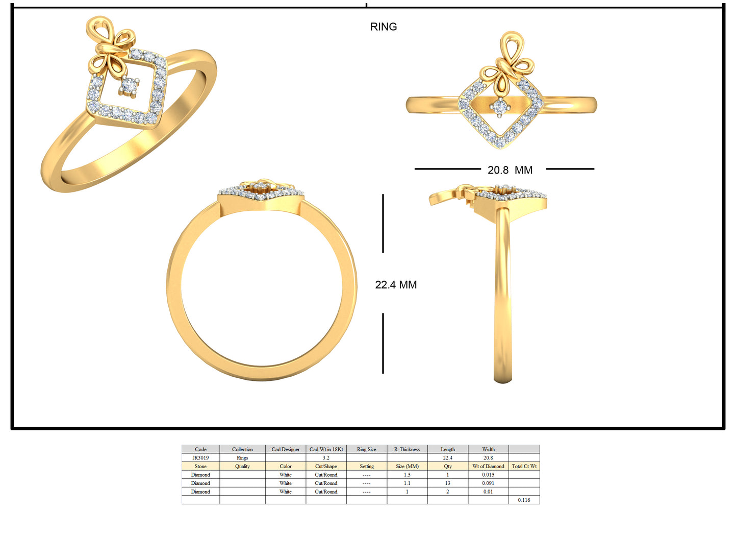 Premium Designer Ring db610
