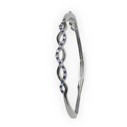 Pure 925 Silver Teen & Ladies Look Bracelet With Sterling Stones