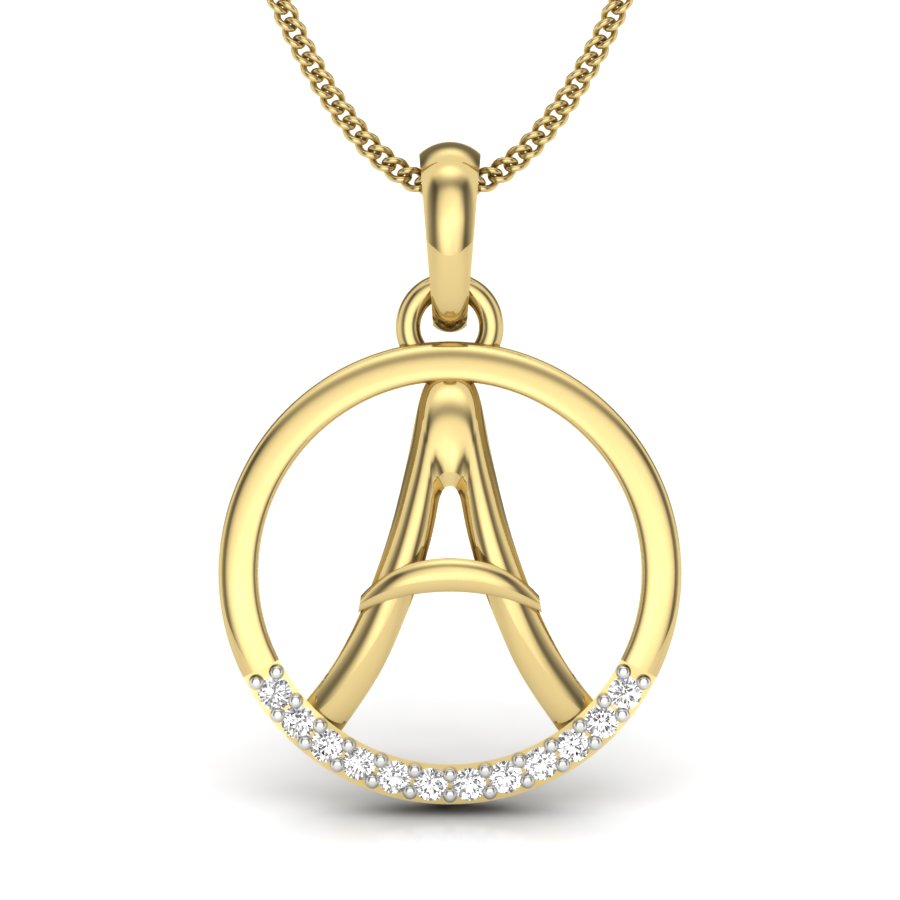 A alphabet shape designer pendant dp343