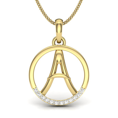 A alphabet shape designer pendant dp343