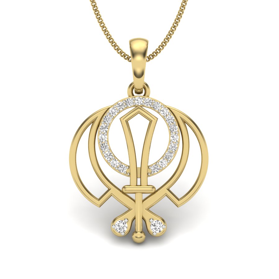 Whayeguru ji Symbol designer pendant dp290