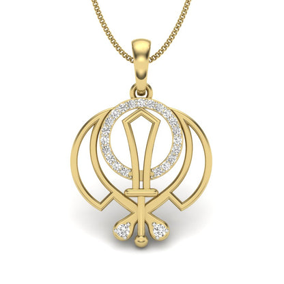 Whayeguru ji Symbol designer pendant dp290
