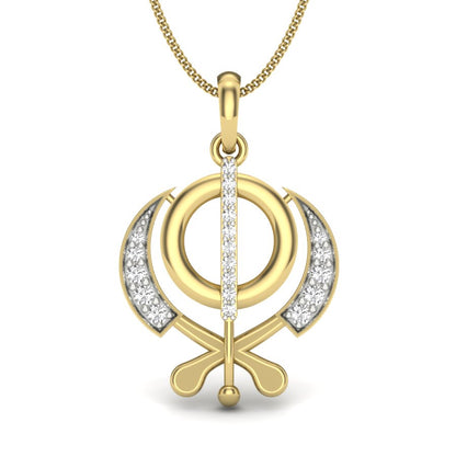 Whayeguru ji symbol designer pendant dp292