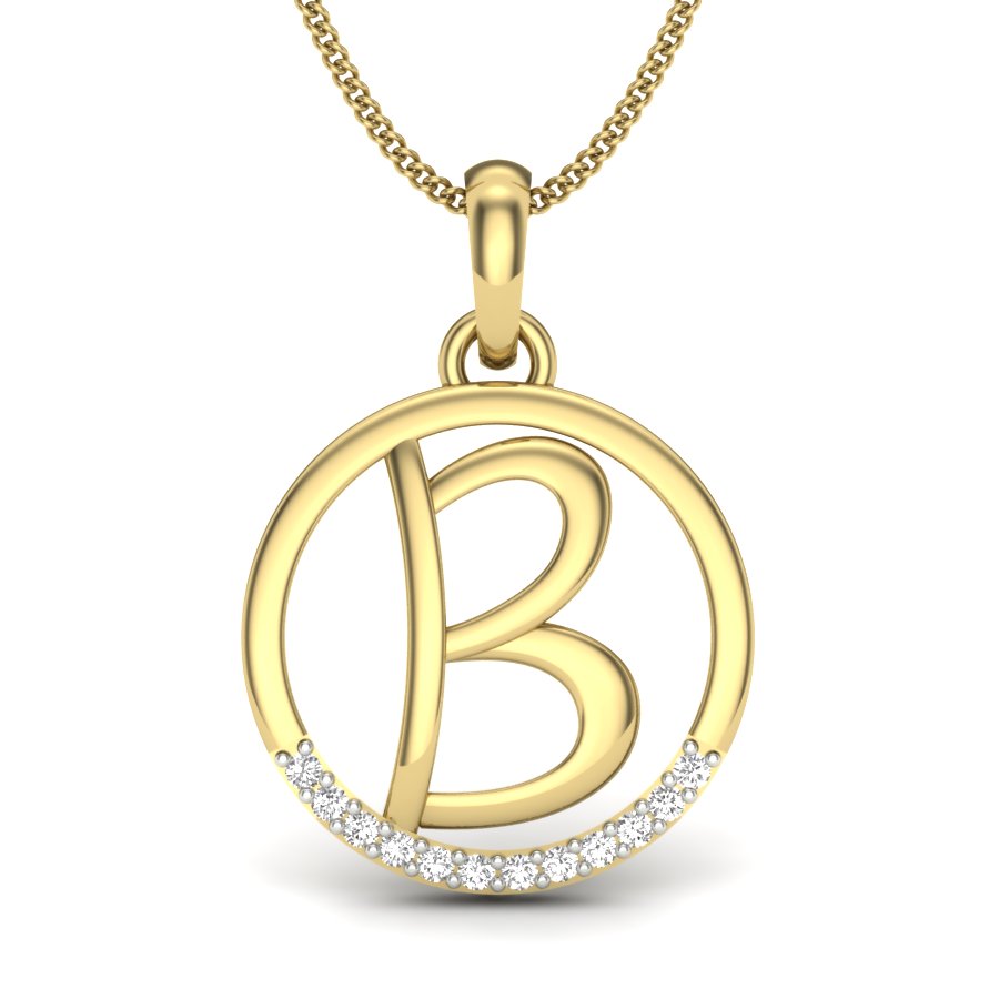 B alphabet designer pendant dp260