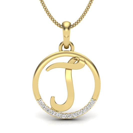 J alphabet shape designer pendant dp270