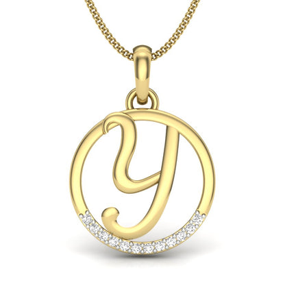 Y alphabet design pendant dp249
