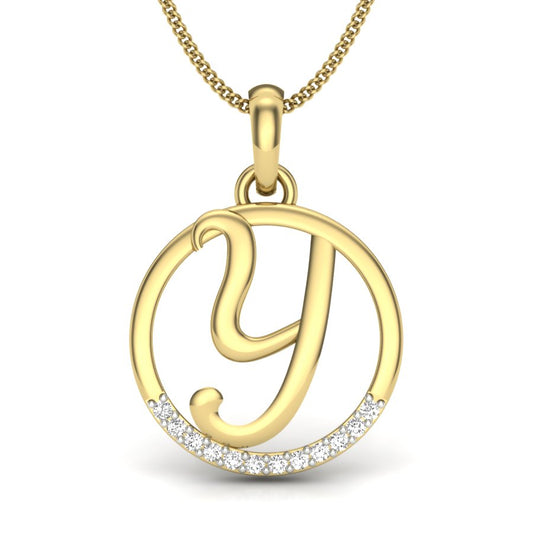 Y alphabet design pendant dp249