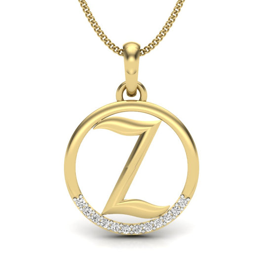 Z alphabet shape designer pendant dp268