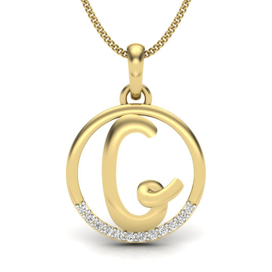 G alphabet shape designer pendant dp269