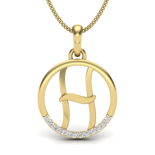 H alphabet shape  designer pendant dp271