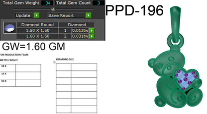 Teddy Design Pendant dp583