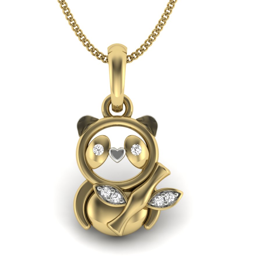 Gold Pendant with a cute Design  dp585