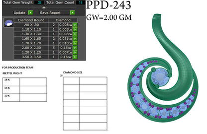 Designer Pendant dp607