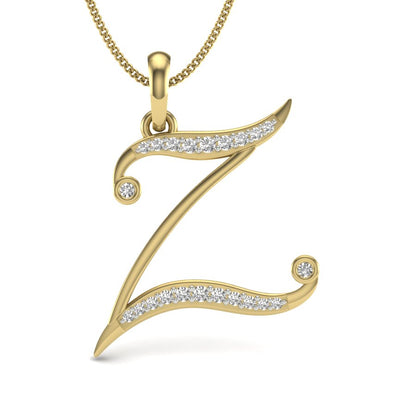 Z alphabet shape designer pendant dp449