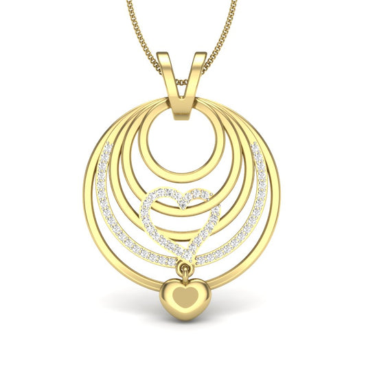 Heart Shape Designer Pendant dp453