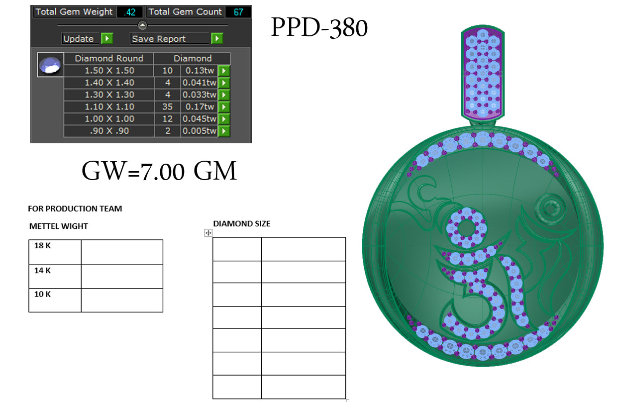 OM  Designer Pendant dp457