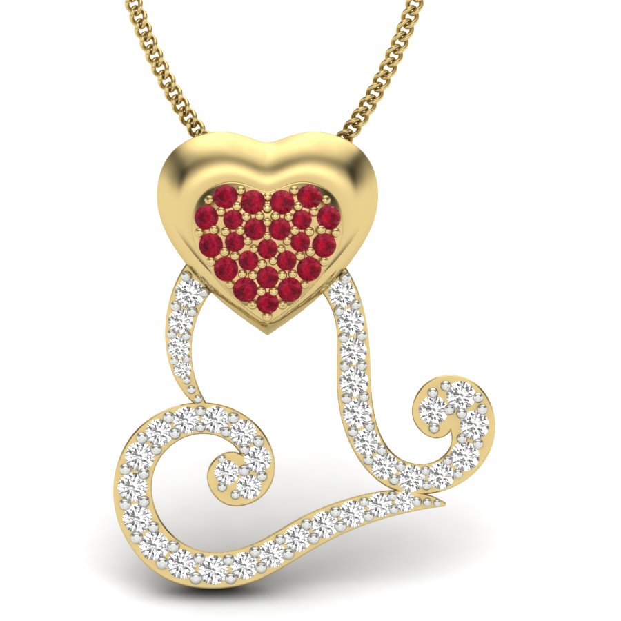 Heart shape Design Pendant dp517