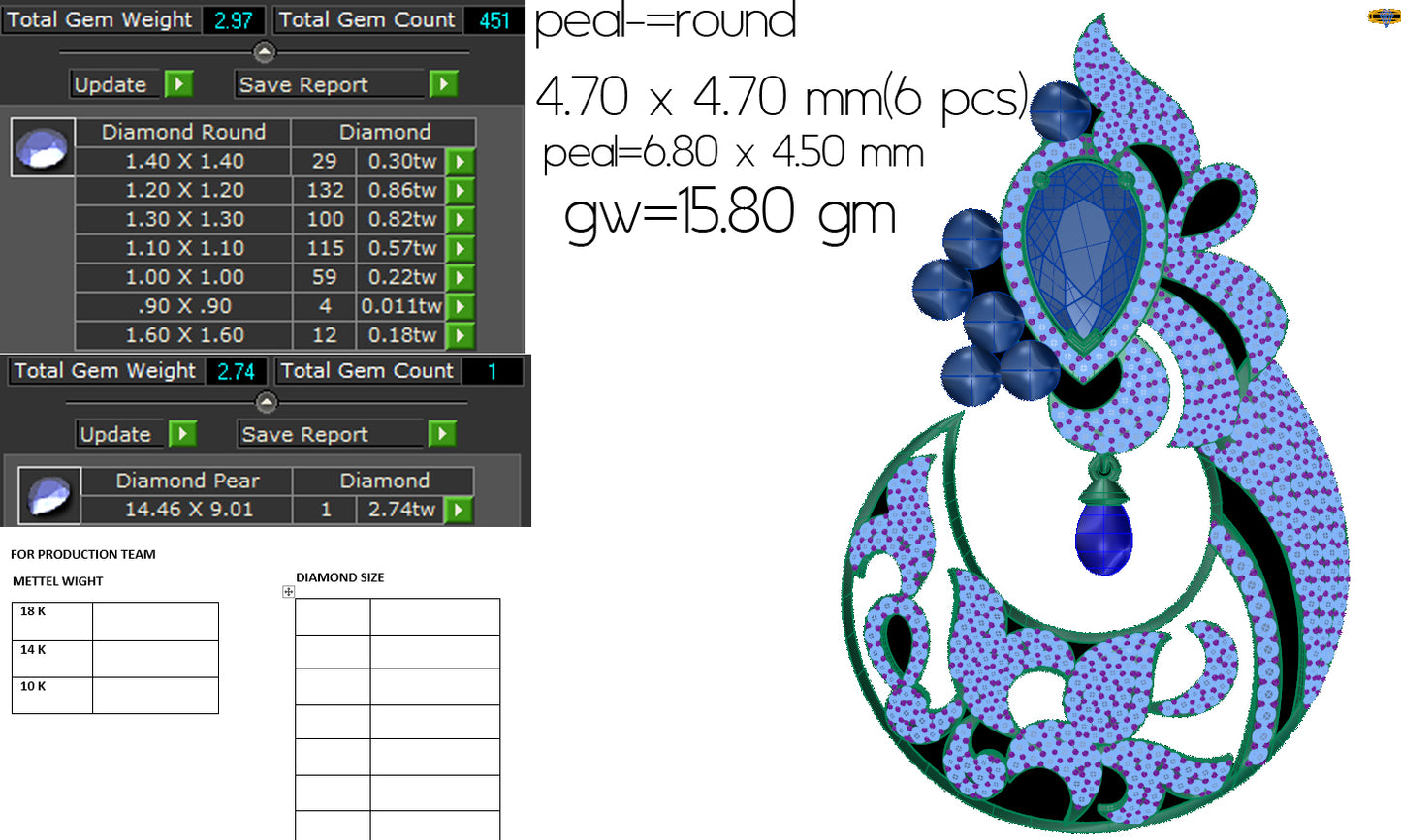 OM Ganesha Design Pendant dp501