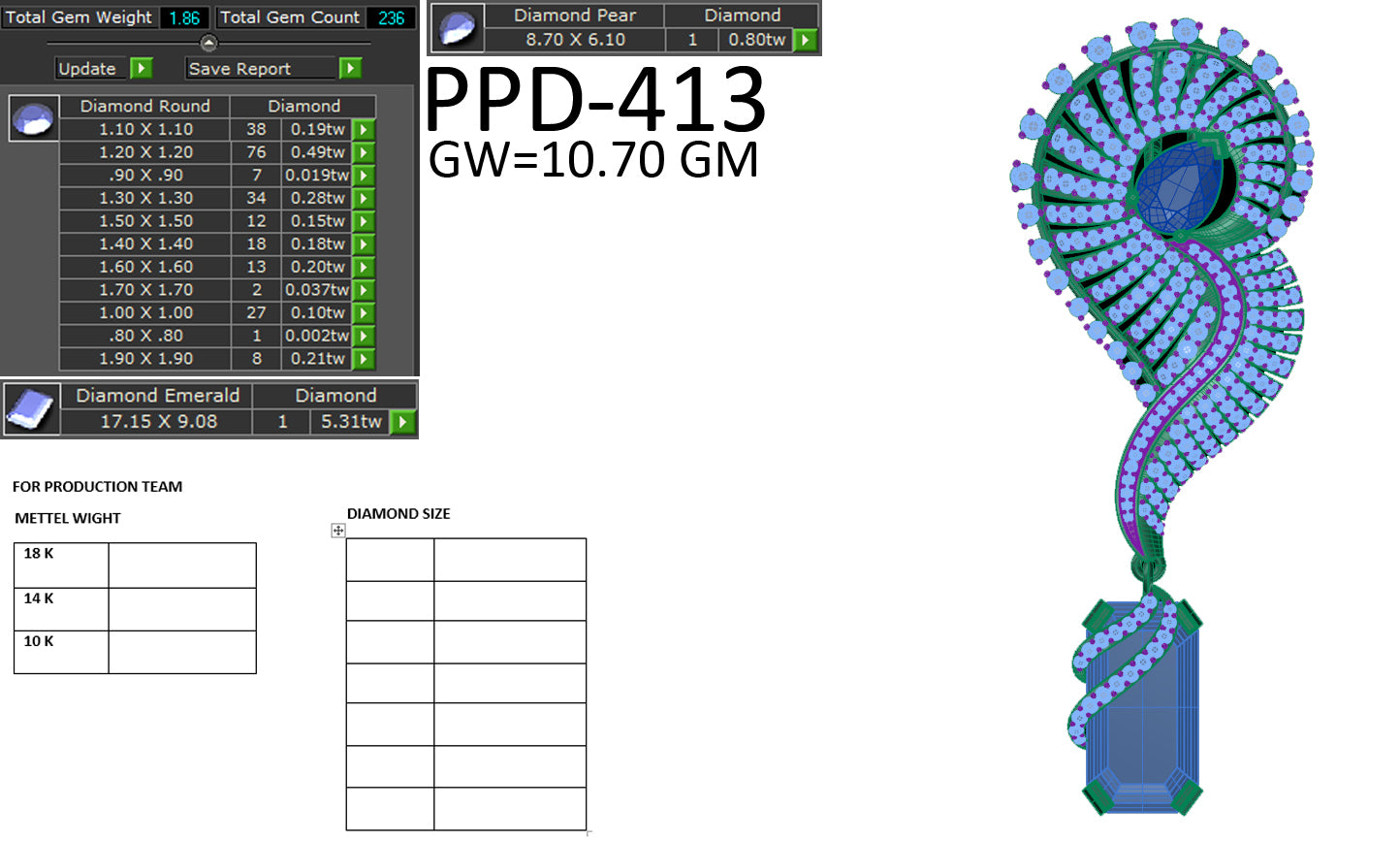 Designer Pendant dp494