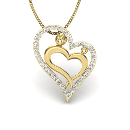 Heart Shape Designer Pendant dp740