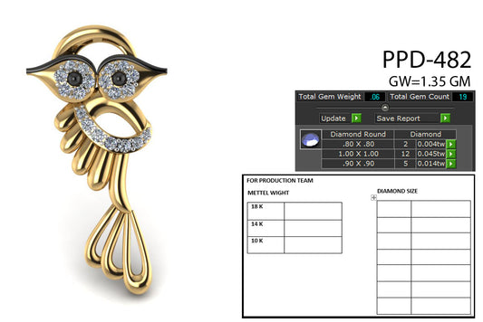 Squeral Design Pendant dp734