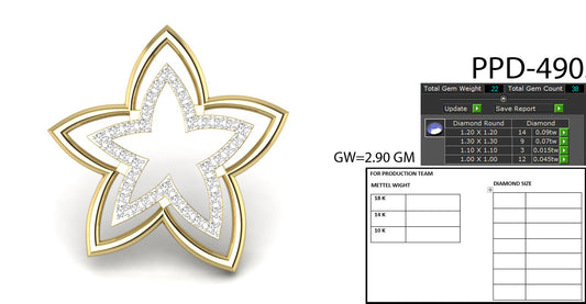Star Design Pendant dp572