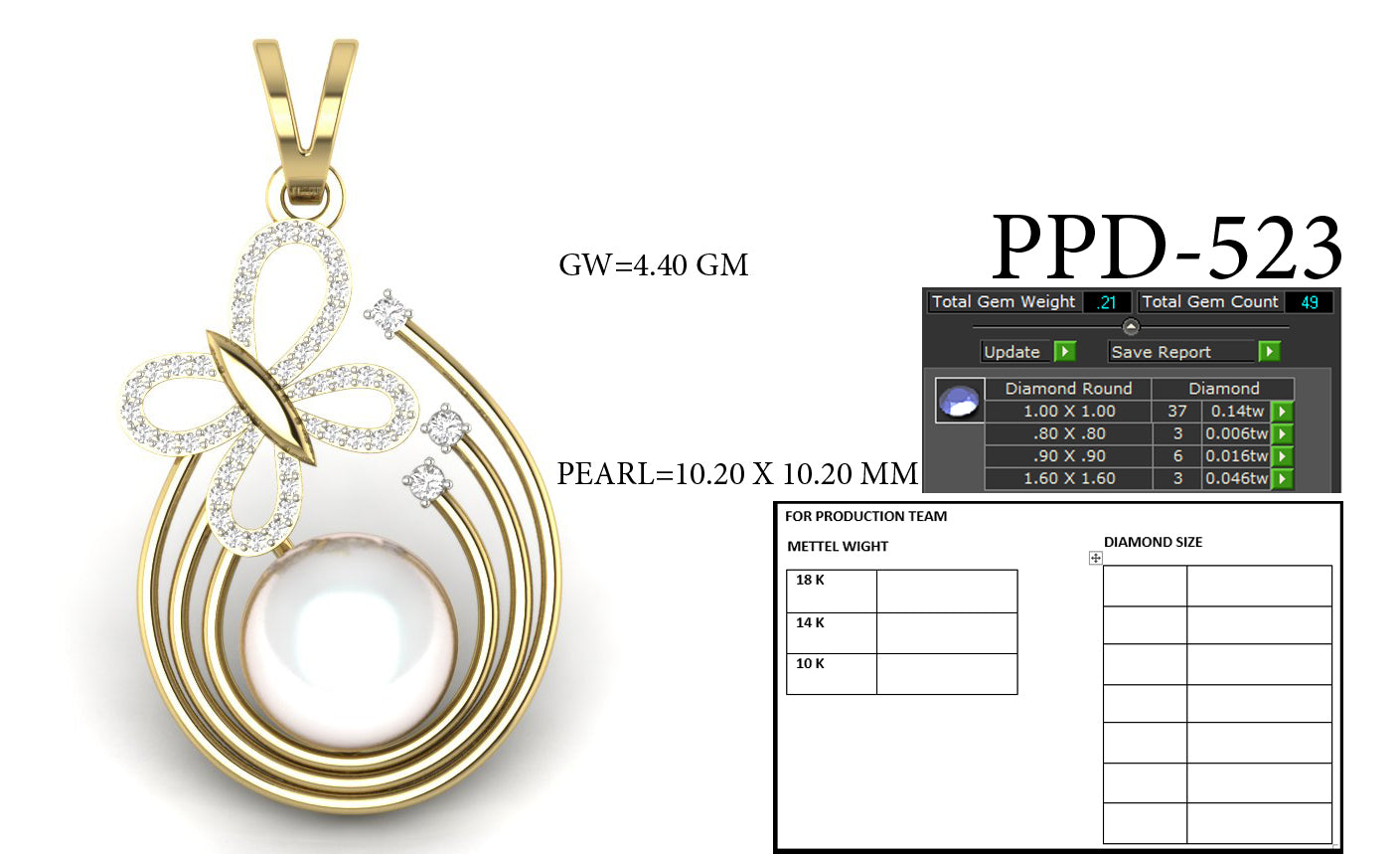A unique Design Pendant dp756