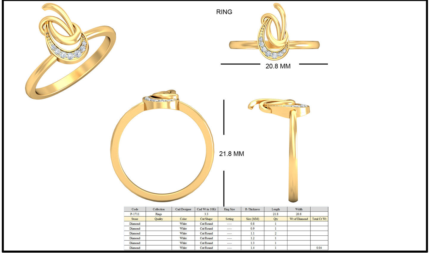 Premium Designer Ring db617