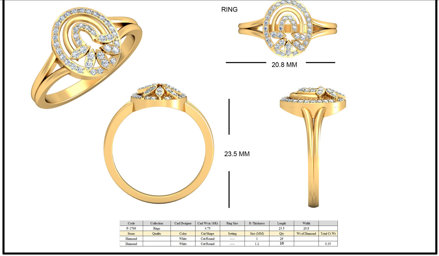 Premium Designer Ring db623