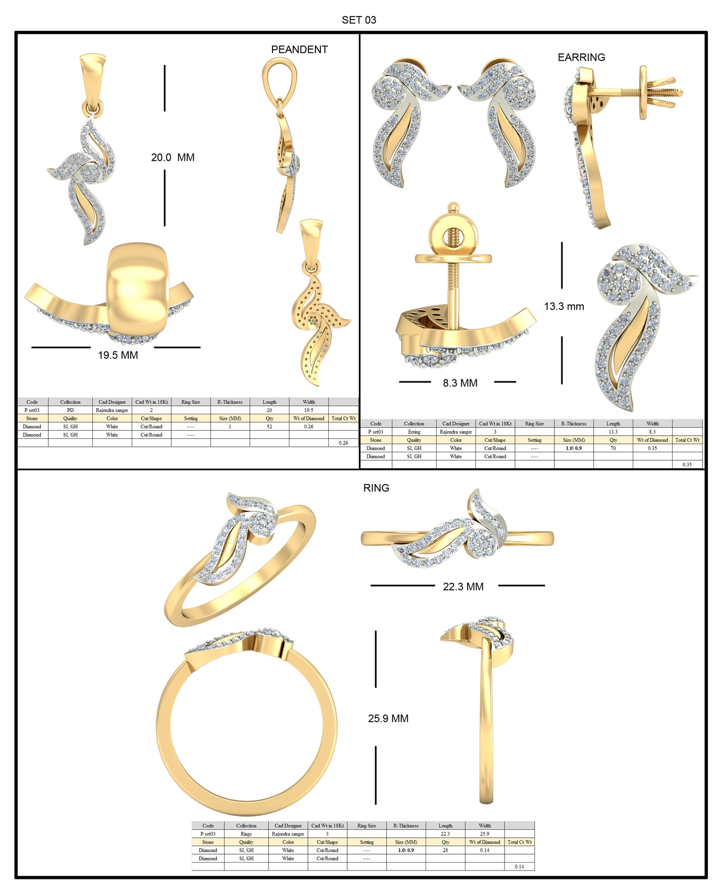 Premium Designer Ring db614