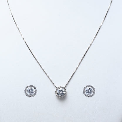 Pendant Set Round Halo