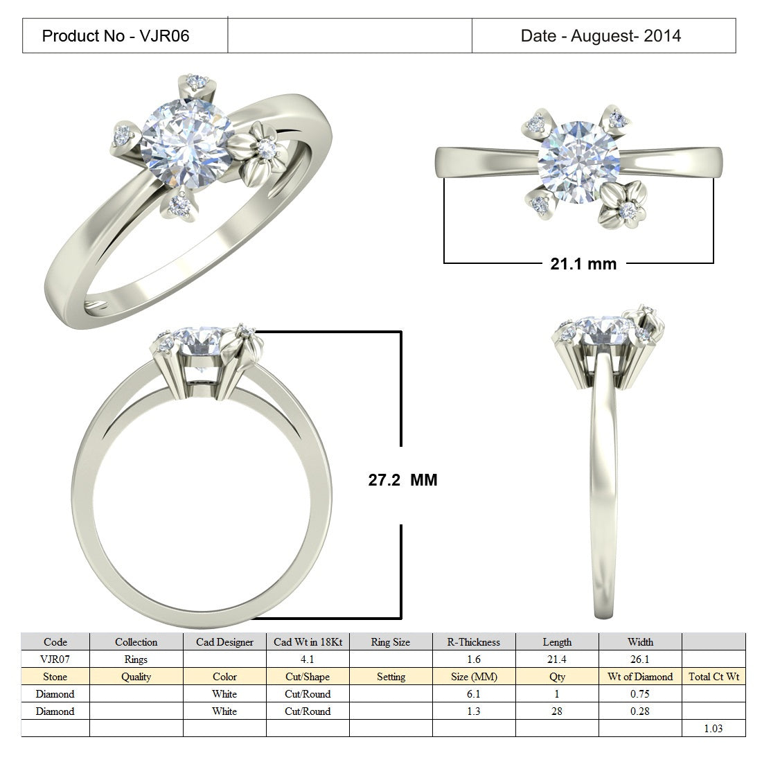Solitaire Ring db597