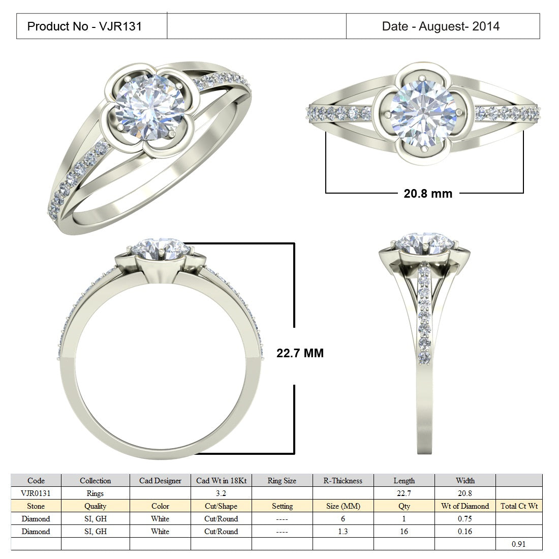 Premium Designer Ring db892