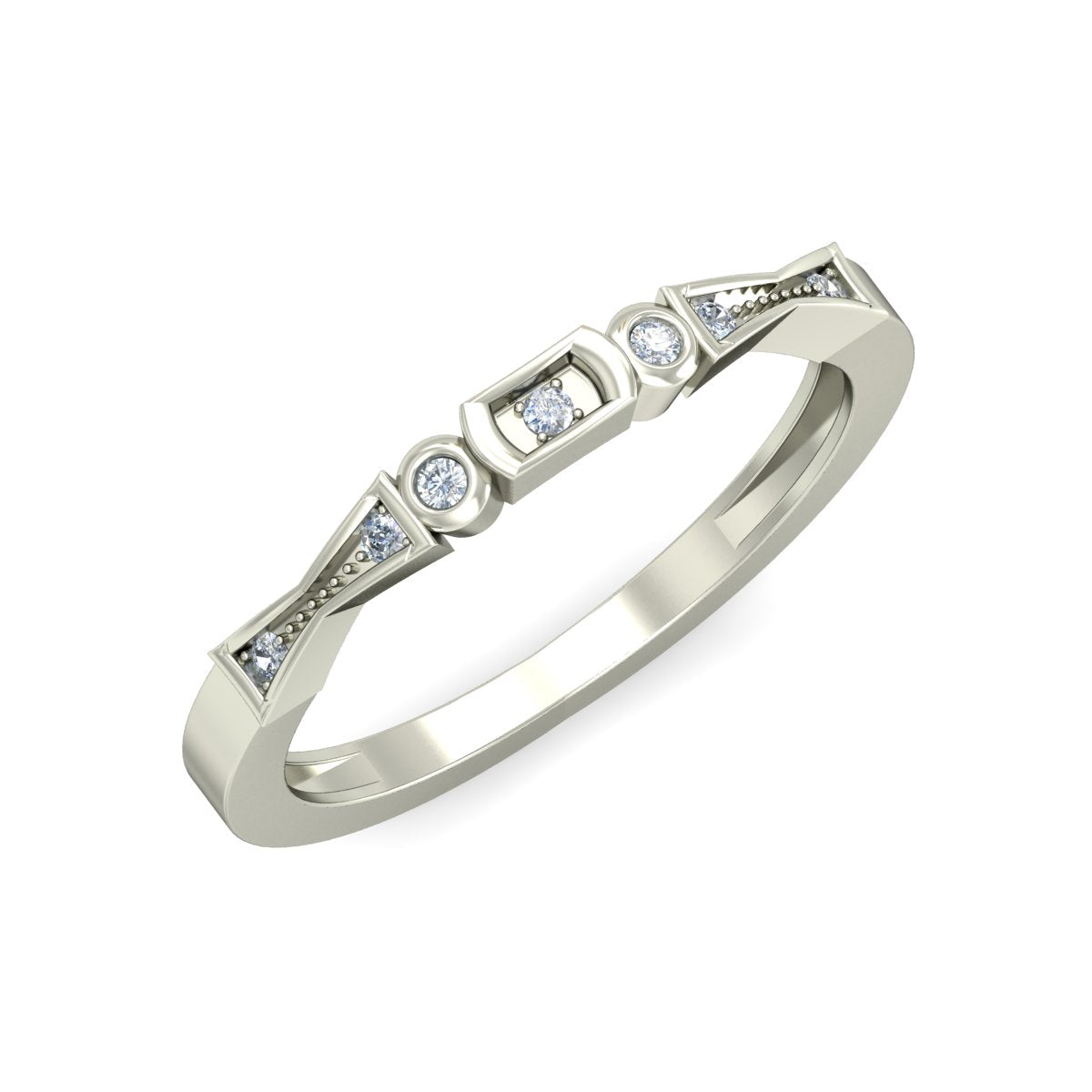 925 Silver Designer Band for womendb917