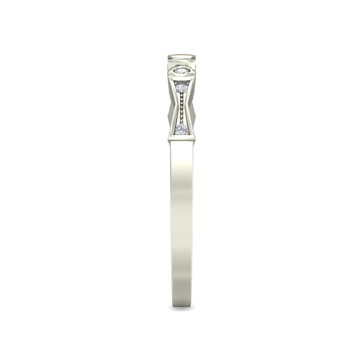 925 Silver Designer Band for womendb917