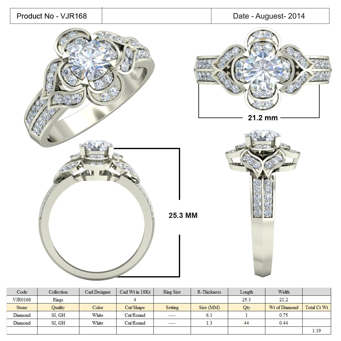 925 Silver Ring for women db929