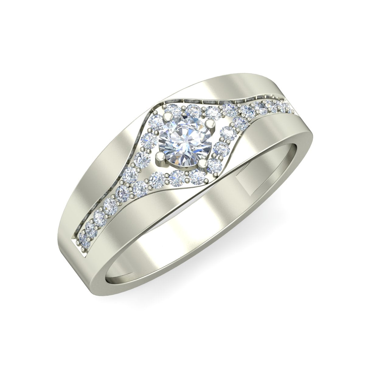 925 Sterling Silver Band For Women db937