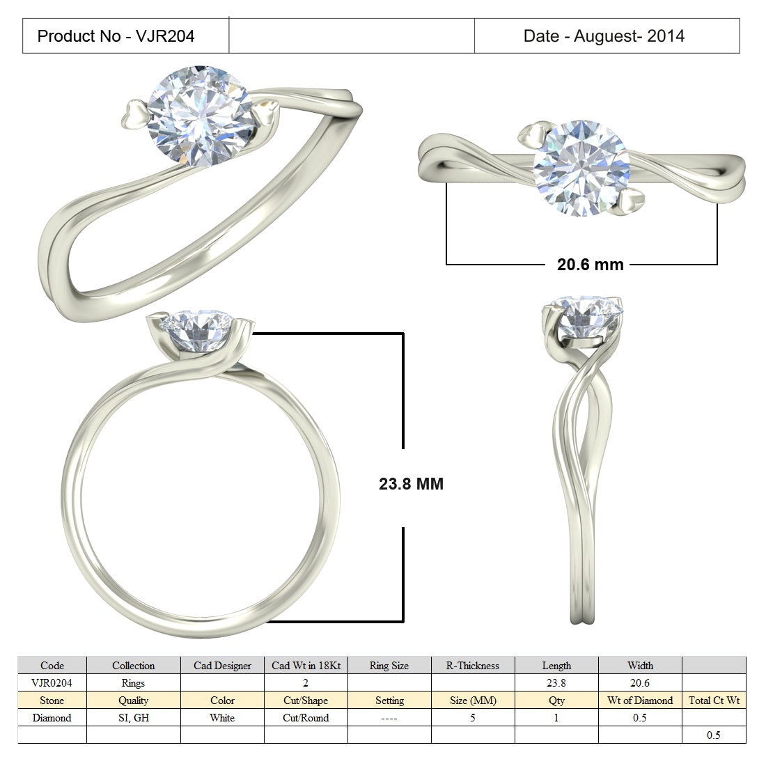 Solitaire Ring db866