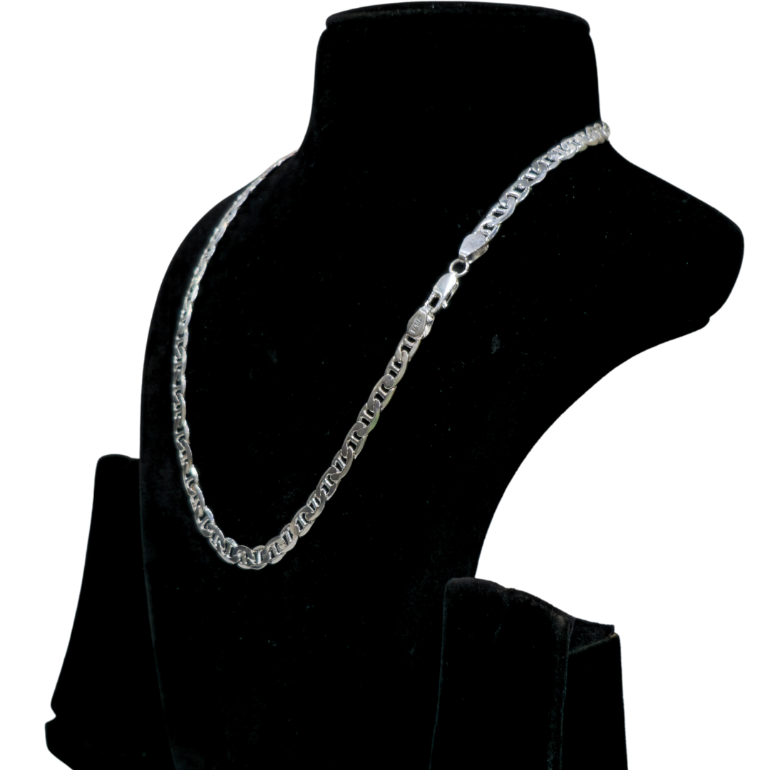 Pure 925 Silver Blade Chain For Gents wt25