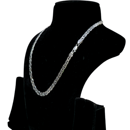Pure 925 Silver Blade Chain For Gents wt25
