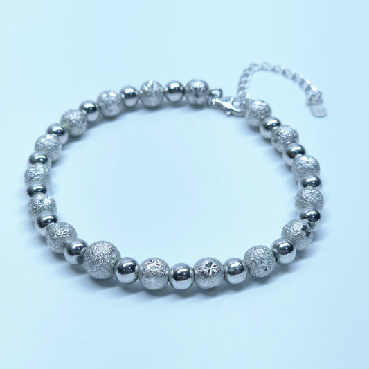925 Silver Ladies & Teen  Bracelet with Spakling Balls